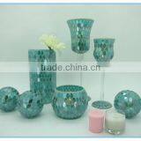 Custom Mosaic Goblet Candelabras thumbnail-4
