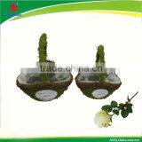 Handmade Moss Flower Basket thumbnail-1