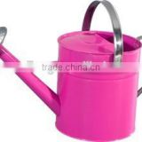 Stainless Steel pink Antirust Unique design Galvanized Metal Flower Pot/ Flower Planter/Watering Can/Planter Shower Pot