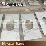 Newstar Snow White Marble Vanity Top Counter Tops One Table Top Custom Cut thumbnail-5