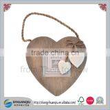 HANGING WOODEN HEART FRAME CREAM /DISTRESSED /PHOTO/PICTURE/COUNTRY/WALL/.HOME thumbnail-1