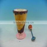 Cool Summer Cute Ceramic Cup for Ice Cream