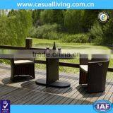 3piece KD Black Rattan Garden Sofa Sets thumbnail-1