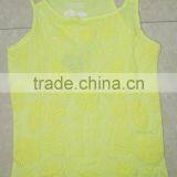 2017 Summer and Spring Hot Sale Girl's Cami Burnout Spaghetti Strap Top thumbnail-1
