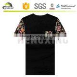 Floral Long Sleeves T Shirt Design Plain Collar Custom T-Shirts thumbnail-3