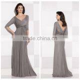 Fancy Designer Long Sleeve Chiffon Decent Evening Dress Patterns thumbnail-1