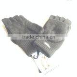 Double Layer Knitted Leather Gloves thumbnail-3