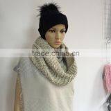Women Winter Heavy Knit Infinity Scarf thumbnail-2