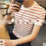 2017 Round Collar White Cotton T-shirt Men With Short Sleeves thumbnail-4