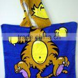 Velour Reactive Printing Poncho Towel for Kids thumbnail-3