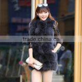 CN-R-23 Hotsale Real Red Fox Fur Vest,Fur Vest Form China With Quality Red Fox Pelt Plates thumbnail-1