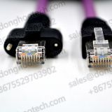 Industrial Camera Gigabit Ethernet Cable Assemblies With Screw Locking OEM