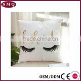 Customized Design Hot Stamping in Gold Color Painting Pillow Cover thumbnail-4