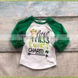 Wholesale Baby Clothes Factory Price Lucky Grass Boy Long-sleeve T-shirt thumbnail-1