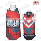 2016 100% Polyester Custom Printed Made Wrestling Singlets thumbnail-2