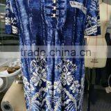 Soft Floral Print Fashion Cutting Knitted Womens Plus Size Blouse 2017 thumbnail-1