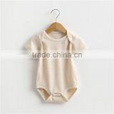 Wholesale 100% Organic Cotton Summer Babies Clothing Set Baby Onesie thumbnail-1