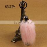 Imitation Fox Tail Fur Car Keys Pendant Large Fashion Fox Fur Jewelry Package Custom Made thumbnail-3