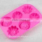 Wholesale Different Roses Shape Silicone Chocolate Mould,soap Mold,diy Cake Mould thumbnail-1