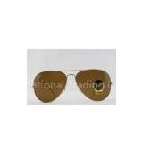 Shiny Gold Frame Dark Brown Brand Name Ray Ban Aviator Shield Sunglasses RB3026 62#01