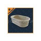 Beige Round Natural Stone Tub Soaking Hand Carved Polished Marble