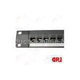 T568A/B Standards Cat6 Patch Panel UTP With Dual IDC 110IDC Krone IDC