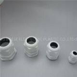 MG Type White IP68 Waterproof Plastic Cable Glands thumbnail-1