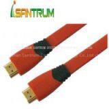 HDMI Cable Flat Red Wire