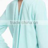 OEM Ladies Chiffon Long Sleeve Blouse Latest Fashion Design thumbnail-5
