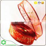 SHECAN Popular Sparkly Snowflakes Ribbon 5cm Wide thumbnail-2