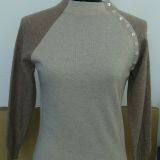 Women's Raglan Cashmere Pullover Sweater (09CFW-11) thumbnail-1