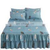 Wholesale Bed Skirt Set Bed Skirt 100% Polyester Bed Skirt Cover Set thumbnail-2