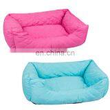 Manufacturer Wholesale Plain Cotton Stuffed Pink Blue Dog Warm Soft Bed thumbnail-1