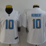 Los Angeles Chargers #10 Herbert Women White Jersey