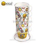 Popular B.Duck Design Artistic Ceramic Coffee Cup Tea Cup Party Cup (5 Sets) thumbnail-1