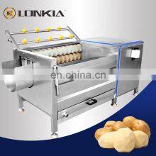 LONKIA Rhizomatous Vegetables Brush Peeler Machine Washing Peeling Machine Nigeria Cassava Emery Roller Peeler Machine thumbnail-2