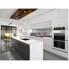 PA White Custom High Gloss Designs Kitchen Cupboard thumbnail-1