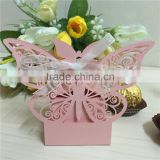 Wedding 2015 Hot Sales Pink Butterfly Packaging Candy Gift Boxes Alibaba China