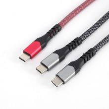 USB C to USB C 3.1 Gen 2 Cable 10ft, 10Gbps 100W(20V/5A) Power Delivery With E-Marker Chip 10Gbps Data Sync 4K@60Hz Video Output Compatible for Type-C Devices,Oculus Quest Link,Macbook (Black) thumbnail-2