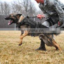 Tactical Dog Harness Vest Military Working Vest Adjustable Training Harness Large With Handle