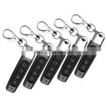 433MHZ metal 4 button wireless copy code remote control Universal remote control Compatible with fixed code clones