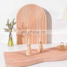 Hot Sale Nordic Arch Wood Serving Tray Bread Tray Wavy Cutting Board Wooden Decor Vietnam Supplier thumbnail-1