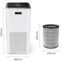 Explosive air purifier household negative ion indoor formaldehyde removal UV sterilization air disinfection machine