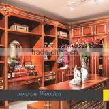 Plywood Wardrobe Design Solid Wooden Fitting Walk in Closet thumbnail-1