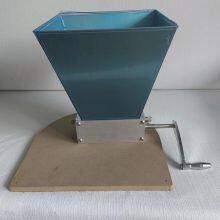 666 Semicircular Wooden Base, Manual Stainless Steel Double-roller Grain Malt Grinder, Specially for Home Brewing thumbnail-4