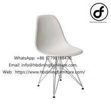Acrylic plastic wire leg dining chair