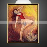 modern absrract sexy woman dancing girl canvas framed home decor oil painting