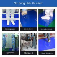 Disposable Factory Dust-free Workshop Dust-proof High Adhesion Dust Pad PE Blue Anti-static Floor Pad, Removable Dust Removal Pad thumbnail-3