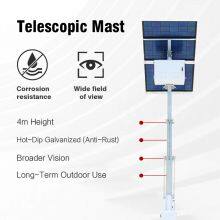 HiGUARD Mobile Solar Off-Grid Security Tower With 4m Manual Mast for Outside Monitoring thumbnail-4