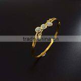 New Fashion Girls Tops 316l Stainless Steel Jewelry Gold Bangel Bracelet thumbnail-6